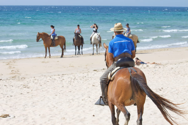 Rutas a caballo por las dunas de Tarifa, Cádiz, España