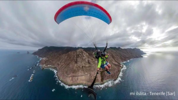 Vuelo en parapente biplaza en Tenerife, España