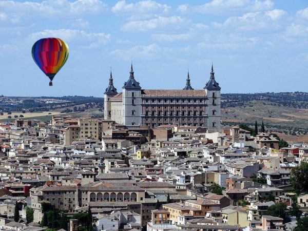 Vuelo en globo sobre Toledo, España
