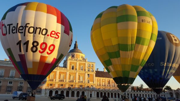 Vuelo en globo sobre Aranjuez, Madrid, España