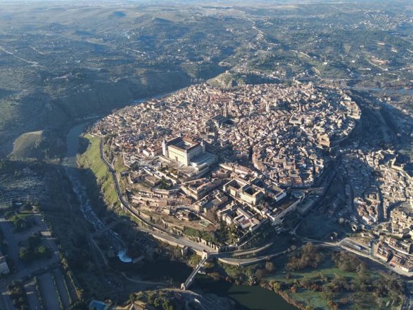 Vuelo en globo sobre Toledo, España