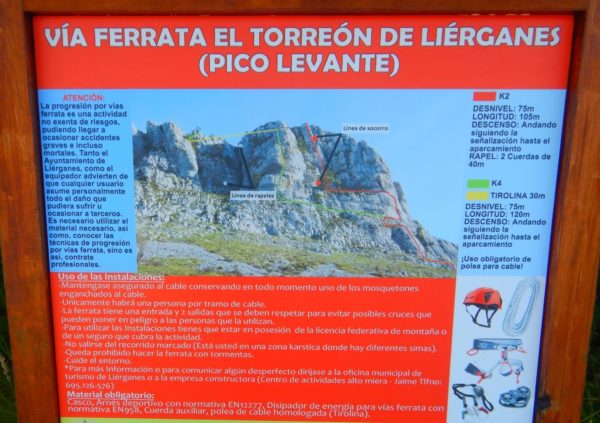 Vía Ferrata El Torreón de Liérganes, Cantabria, España