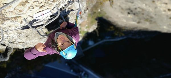 Vía ferrata La Hoz de Priego, Cuenca, España